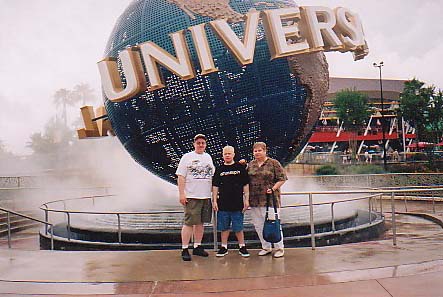 My parents and myself at Universal Studios (Orlando,Fl)