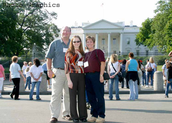 Steve, Krista, Ranae at the White House